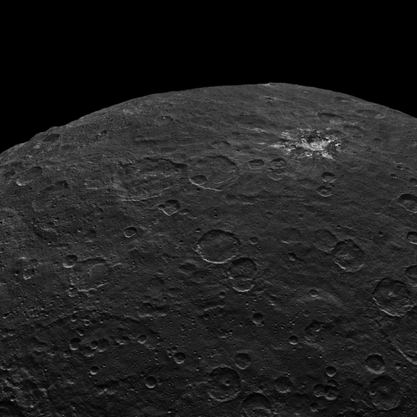 NASA Dawn: Cerere "Survey Orbit" (immagine originale: https://flic.kr/p/tPHhXw)